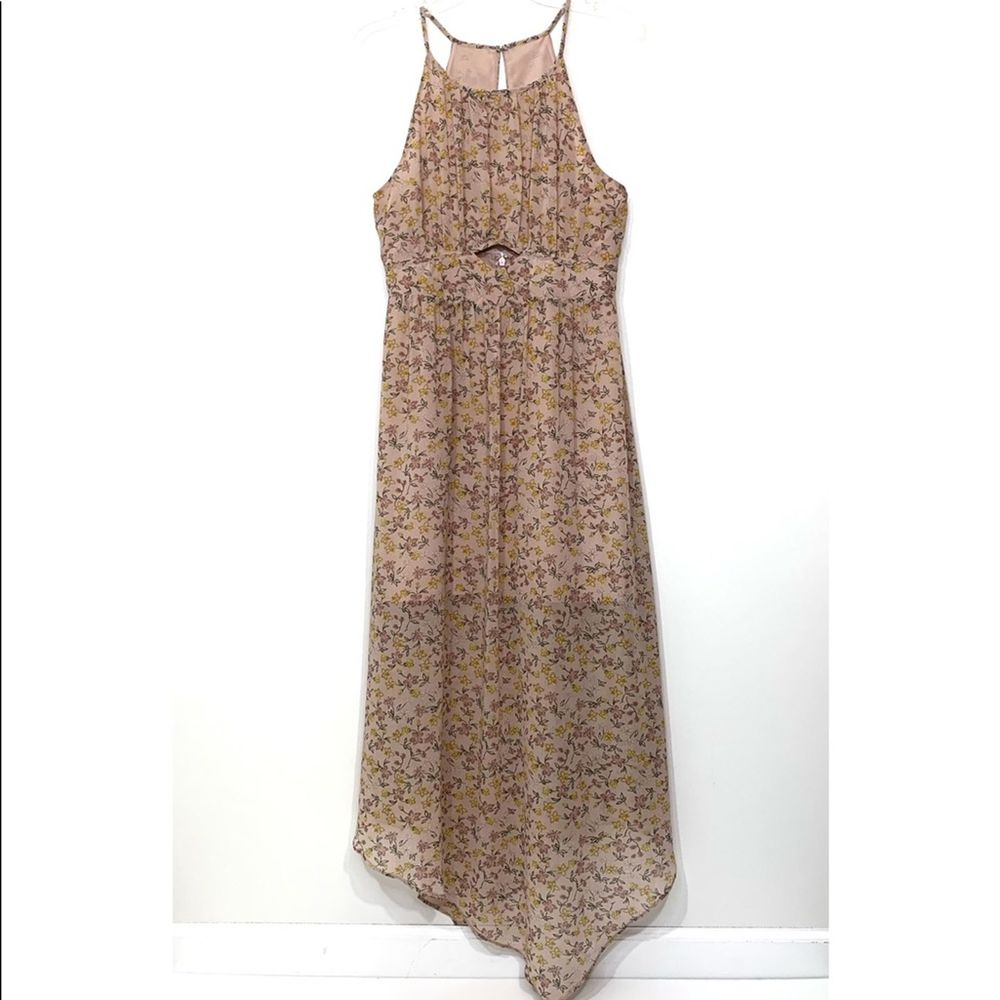 BCBGeneration Sz 8 Floral Pink Dancers Long Dress